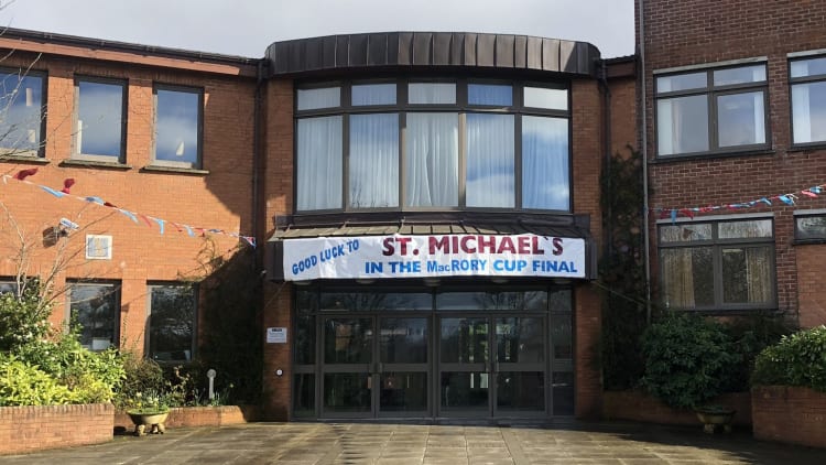 St Michael's College, Enniskillen have been getting behind their team ahead of the MacRory Cup Final.