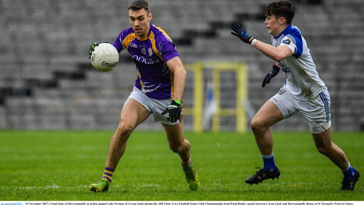 Conall Jones scored three points for Derrygonnelly Harps against Ederney St Joseph's.
