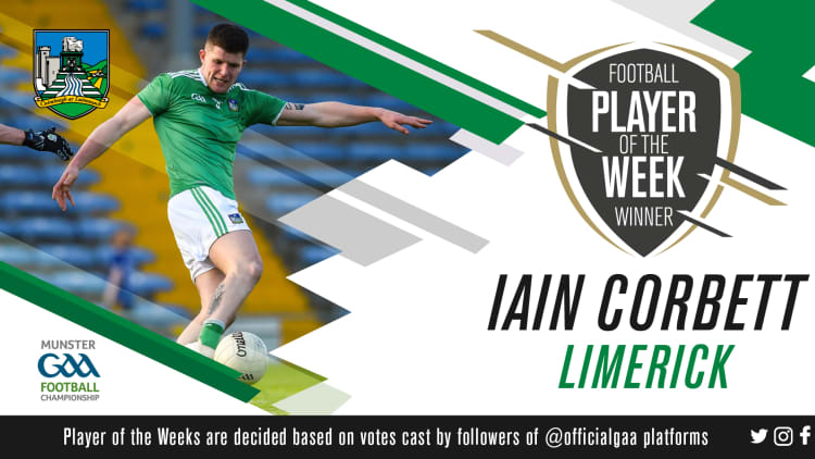 GAA.ie Footballer of the Week Iain Corbett.