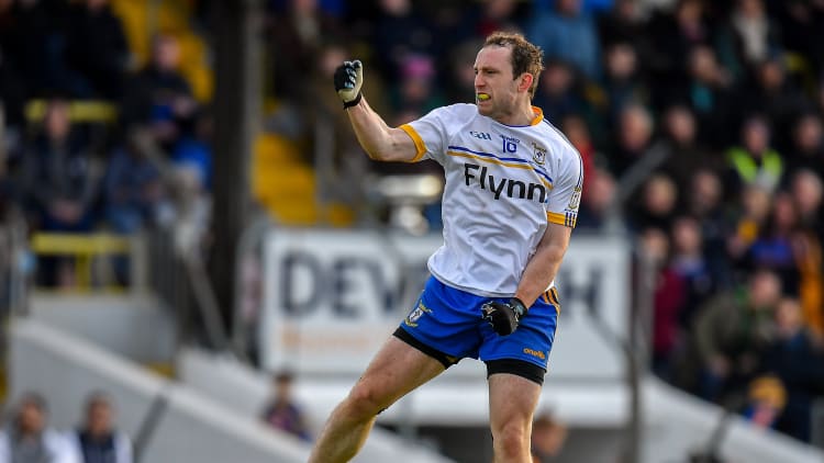 Ratoath's Eamon Wallace celebrates at Pairc Tailteann.
