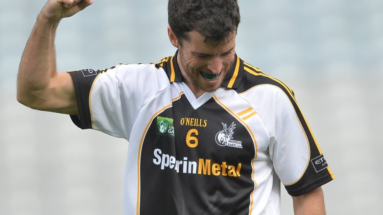 Colm Coyle of Middle East celebrates after the game during GAA World Games Mens Football Irish Cup Day 4 of the Etihad Airways GAA World Games 2016 at Croke Park in Dublin.