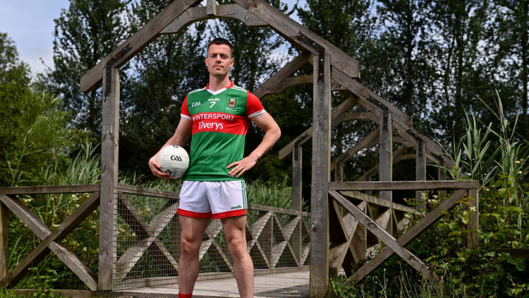 Stephen Coen of Mayo at the GAA All-Ireland Senior Football Championship Launch at Clare Lake in Claremorris, Mayo.