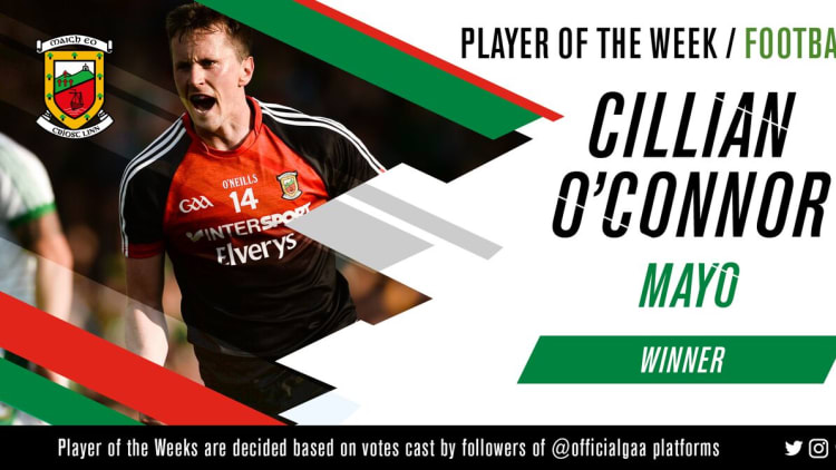 GAA.ie Footballer of the Week Cillian O Connor.