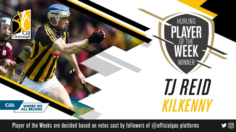 GAA.ie Hurler of the Week TJ Reid.