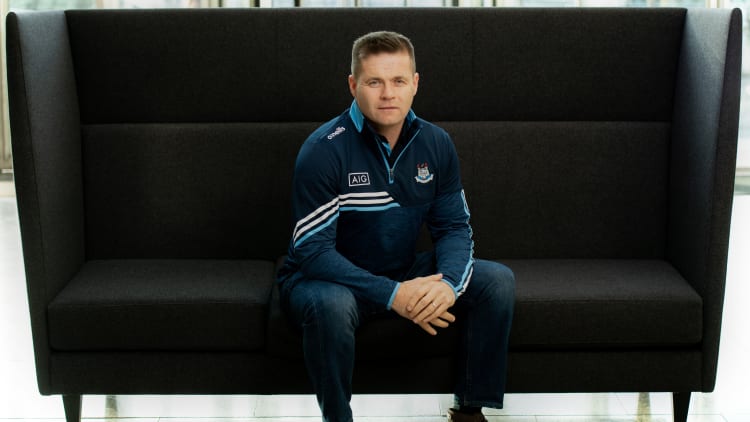 New Dublin football manager Dessie Farrell was in AIG HQ to help launch their New Year offer of 20% Off Car Insurance.