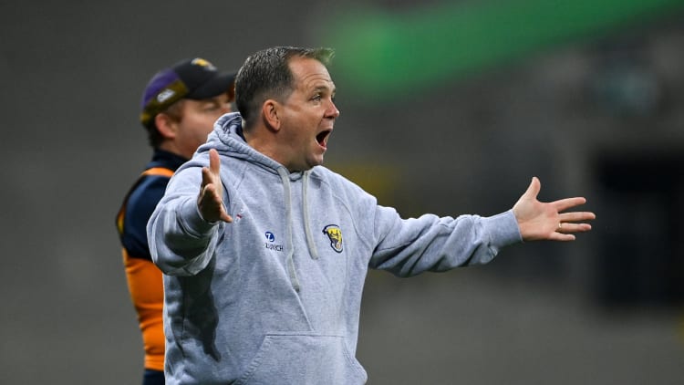 Wexford manager Davy Fitzgerald pictured during the Leinster GAA Hurling Senior Championship Semi-Final match between Galway and Wexford at Croke Park in Dublin.