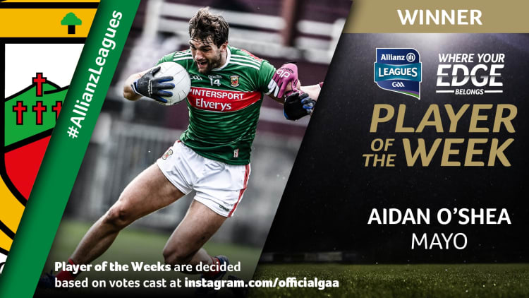GAA.ie Footballer of the Week Aidan O'Shea.