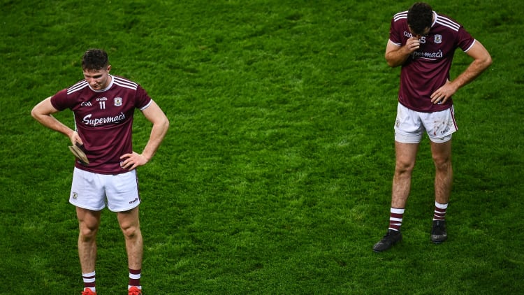 Cathal Mannion and Brian Concannon following Galway's Leinster SHC Final loss against Kilkenny last Saturday.