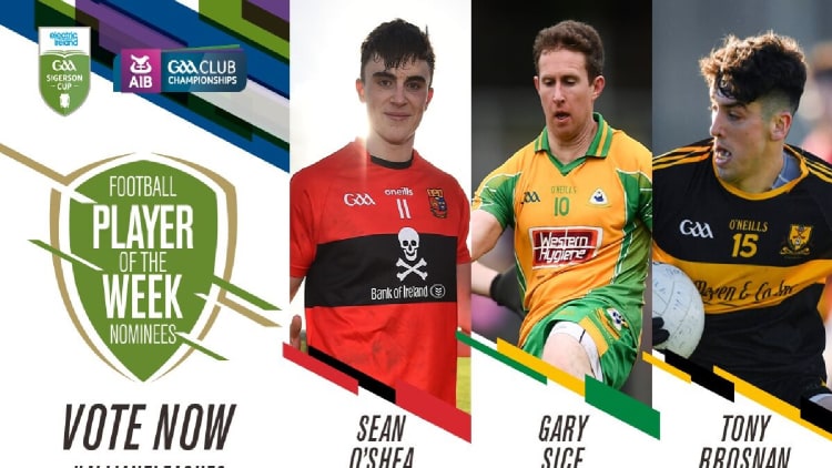 GAA.ie Footballer of the Week nominations.