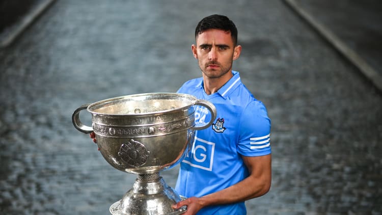 Niall Scully of Dublin poses for a portrait during the launch of the GAA Football All Ireland Senior Championship Series in Dublin.