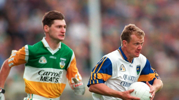 Kevin O'Brien, pictured while playing for Wicklow against Offaly in the 1997 Leinster SFC.