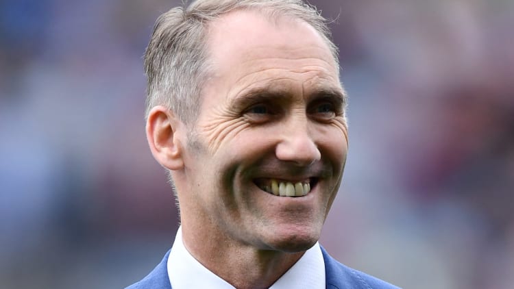 Mickey Linden pictured during the 1991 All-Ireland winning Down jubilee team's presentation to the crowd before the 2016 All-Ireland SFC Final between Dublin and Mayo.