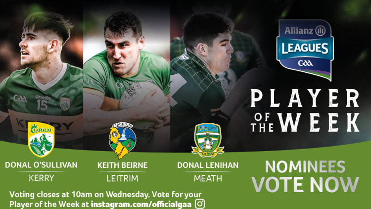 GAA.ie Footballer of the Week nominees