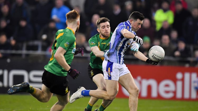 Ballyboden St Enda's Ryan Basquel on the attack at Parnell Park.