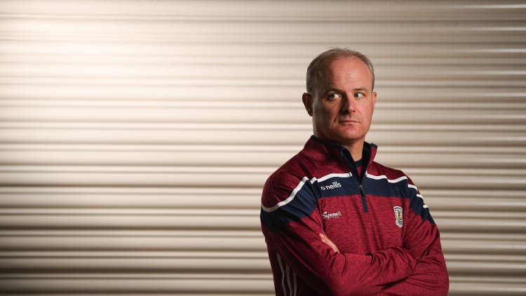Galway manager Mícheál Donoghue pictured at a press briefing at the Loughrea Hotel & Spa ahead of the All Ireland SHC Final.