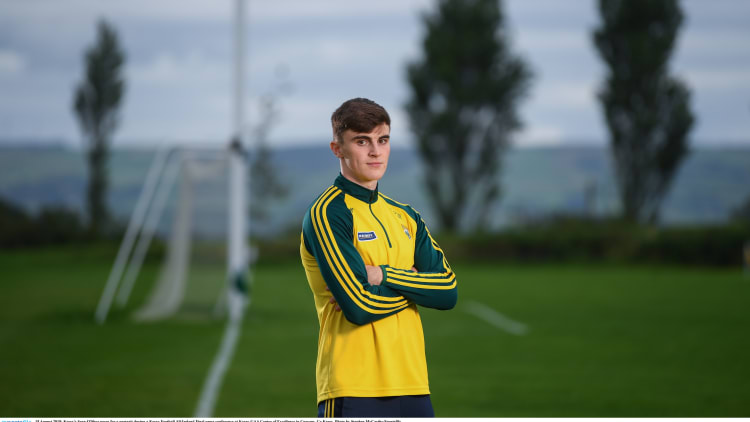 Kerry forward Seán O'Shea pictured ahead of the All Ireland SFC Final.
