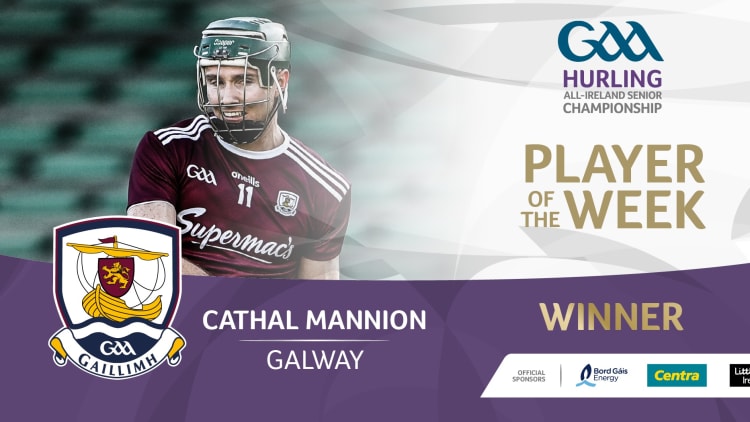 GAA.ie Hurler of the Week Cathal Mannion