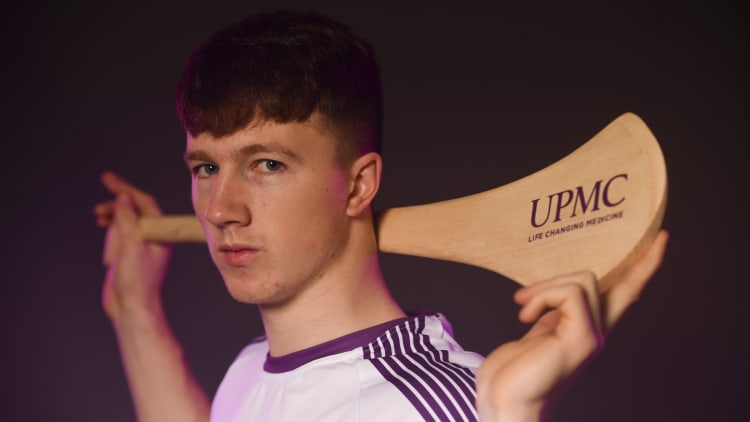 Tipperary Hurler Jake Morris at the announcement of UPMC as Official Healthcare Partner to the GAA/GPA at Croke Park in Dublin. UPMC, which offers trusted, high-quality health services at UPMC Whitfield Hospital in Waterford and other facilities in Ireland, will work with the GAA/GPA to promote the health of Gaelic Players and the communities in which they play.