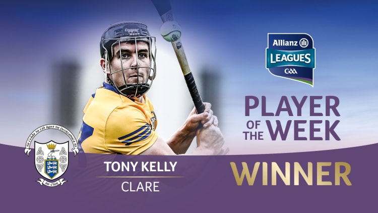 Clare's Tony Kelly is the GAA.ie Hurler of the Week.