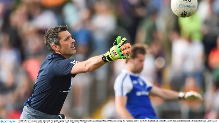 Monaghan goalkeeping coach Steve Williams.