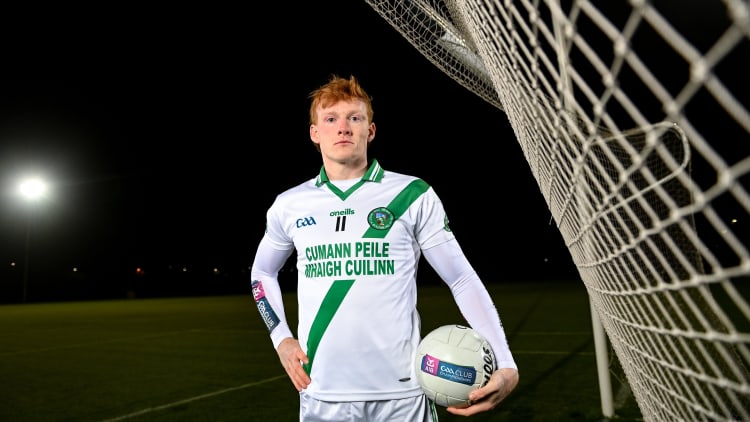 Maigh Cuilinn's Peter Cooke pictured today ahead of the 2022 AIB Connacht GAA Football Senior Club Championship Final against Tourlestrane which takes place this Sunday, December 4th at 12.45pm at Pearse Stadium, Galway. The AIB GAA All-Ireland Club Championships features some of #TheToughest players from communities all across Ireland. It is these very communities that the players represent that make the AIB GAA All-Ireland Club Championships unique. Now in its 32nd year supporting the Club Championships, AIB is extremely proud to once again celebrate the communities that play such a role in sustaining our national games.