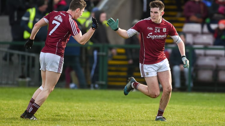 Barry McHugh struck a brilliant first half goal for Galway against Mayo at Pearse Stadium.