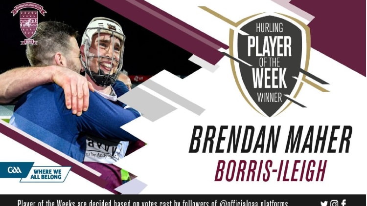 GAA.ie Hurler of the Week Brendan Maher.