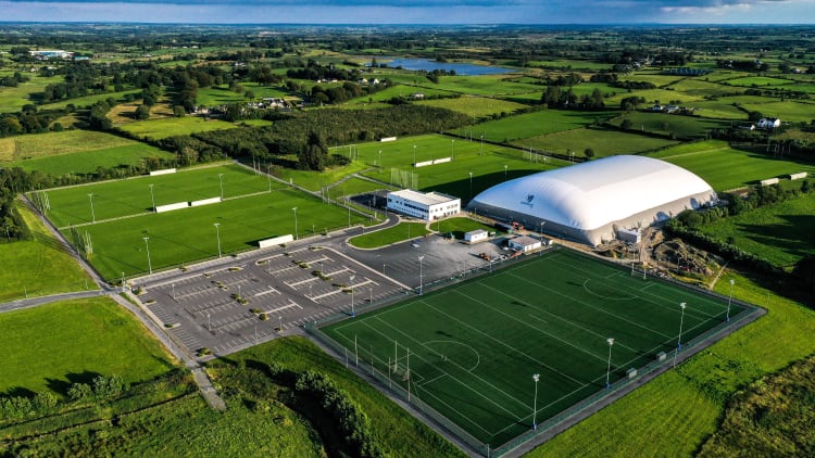 An aerial view of the Connacht GAA Centre of Excellence in Bekan, County Mayo.