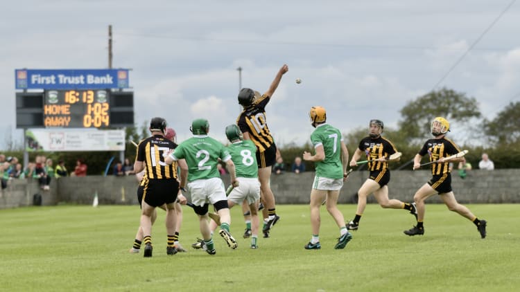 Action from a Ballycran vs Ballygalget clash last Autumn