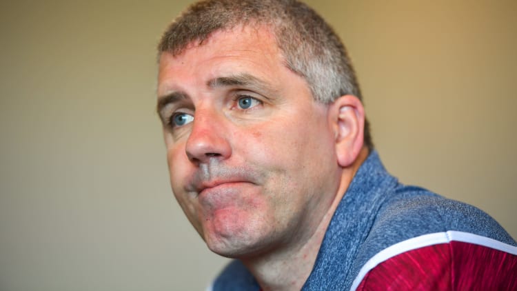 Galway manager Kevin Walsh pictured at a media event ahead of Sunday's Connacht SFC Final against Roscommon.