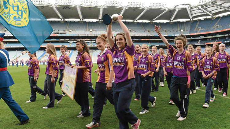 Underage development teams parade at Croke Park